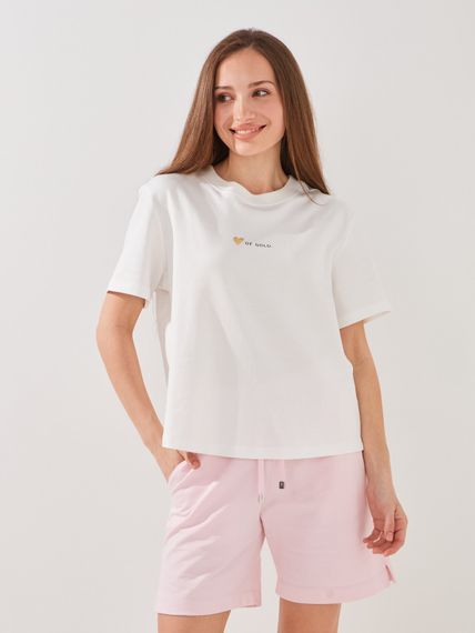 Футболка з принтом жіноча GENUA G01137-0054 XL Молочний shop (2000999606748)
