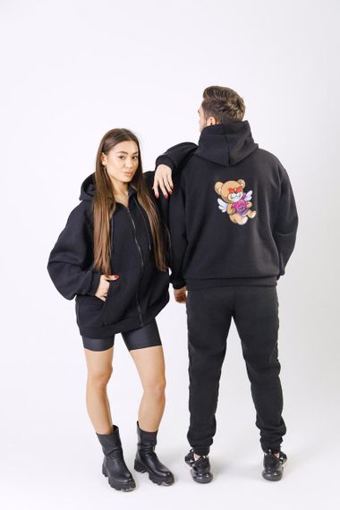 Зіп-Худі унісекс МА (01) Чорний