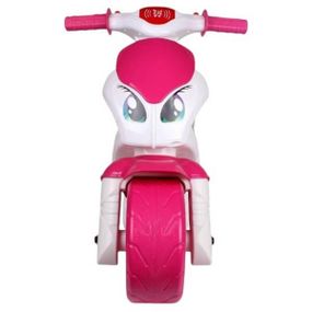 Толокар Мотоцикл Беговел Technok Toys 7204 Рожевий з білим