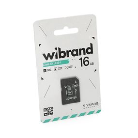 Карта пам'яті Wibrand microSDHC Class 10 UHS-I, 16GB