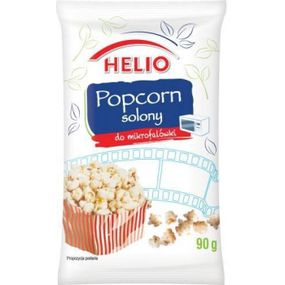 Попкорн соленый Helio, 90г, Польша, для быстрого приготовления в микроволновке
