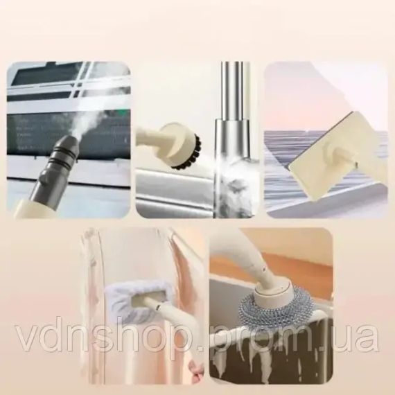 Пароочисник 1200Вт + 5 насадок, 250мл, від мережі / Парогенератор для збирання / Паровий очищувач | Зображення 4