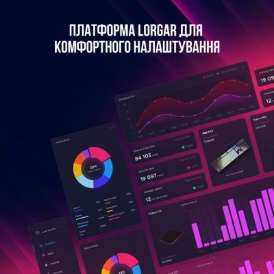 Клавиатура Lorgar Azar 514 RGB USB UA Black (LRG-GK514B-UA) | Зображення 2