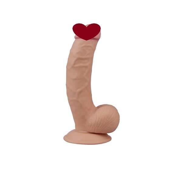 Реалістичний фалоімітатор з мошонкою 8.5 THE ULTRA SOFT DUDE Sex Aura