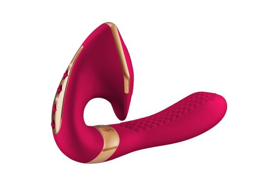 Вагінально-кліторальний вібратор Shunga Soyo Raspberry Sex Aura | Зображення 1