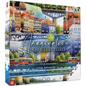 Пазл GoodLoot Imagination: Tytus Brzozowski Warsaw Bridges 1000 элементов (5908305239666) - Топ Продаж!