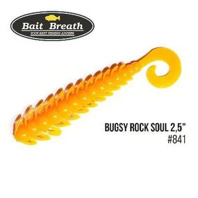 Силіконова приманка, Їстівний силікон Bait Breath BUGSY 2,5" Rock Soul (12 шт.) (S841 mango yellow)
