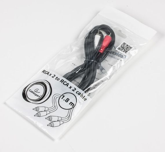 Кабель Cablexpert CCA-2R2R-6, 2RCA-2RCA, 1,8 метрів | Зображення 2