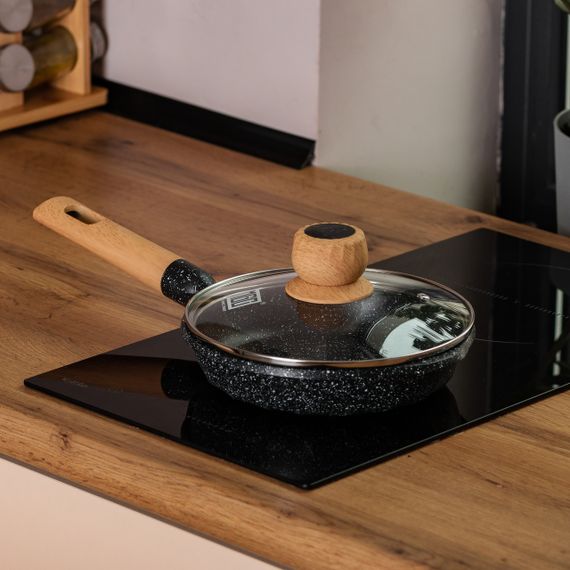 Алюмінієва сковорода Marble з антипригарним покриттям 1 літр Ø 20 см Black MGC HP-4-421B | Зображення 5