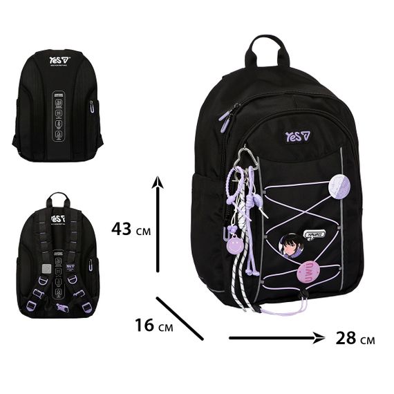 Рюкзак шкільний YES TS-60L Kawaii 550402 19.3 л | Зображення 2