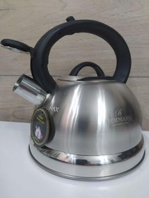 Чайник 2.5 л Bohmann BH‑9676‑25 из нержавеющей стали со свистком для всех типов плит