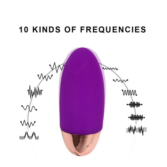 Виброяйцо вагинальное "USB EGG", цвет фиолетовый, 10 режимов вибрации sexstyle | Зображення 1