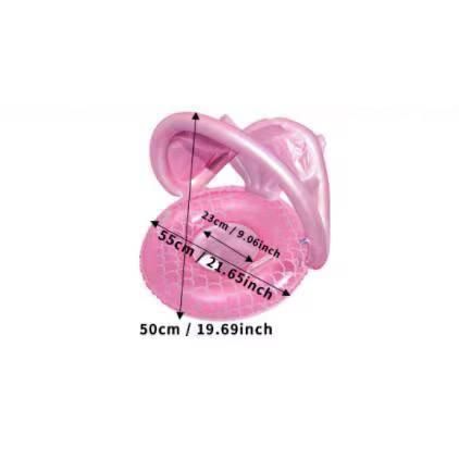 Надувне коло з трусиками та дахом для захисту від сонця Русалка | Зображення 6