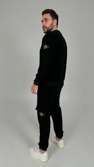 Спортивний костюм Stone Island світшот чорний | Зображення 5