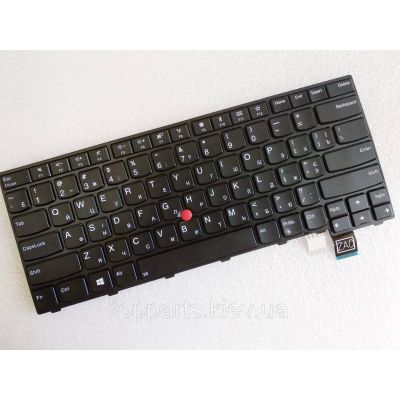 Клавиатура ноутбука Lenovo ThinkPad T460/T460P черн.с черн.рамк/с ТП/с подсв.UA/RU/US (A43476) | Зображення 1