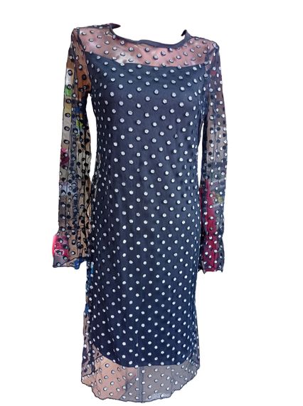 Сукня з сіткою зверху М&M чорний (213867) | Зображення 6