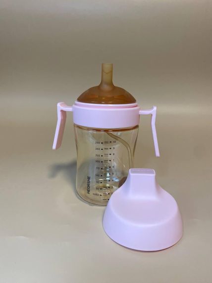 Поїльник дитячий HEORSHE 300 мл Рожевий | Зображення 2