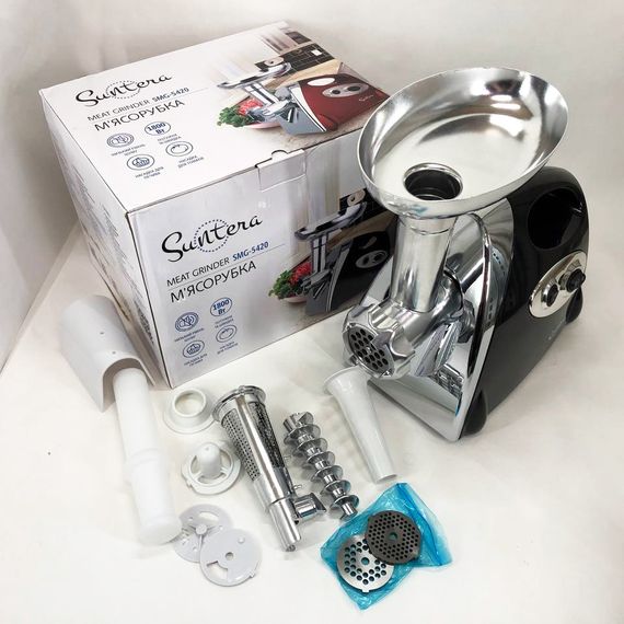 Мясорубка для помидоров SMG-5420B 1800Вт, Электромясорубка, Мясорубка VX-802 для мяса | Зображення 6