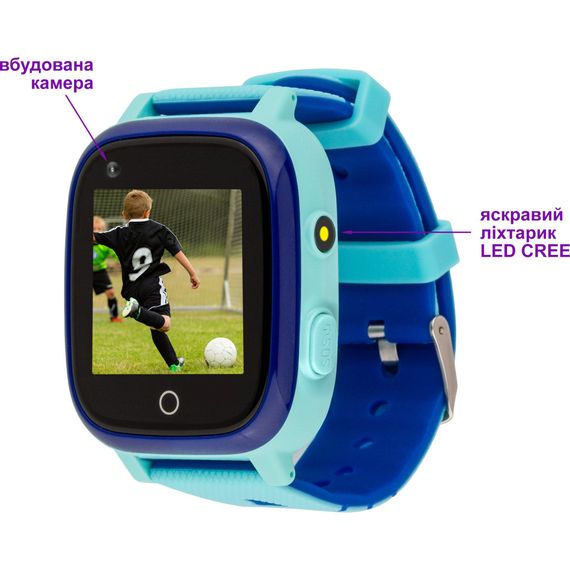 Смарт-годинник Amigo GO005 4G WIFI Kids waterproof Thermometer Blue (747017) | Зображення 1
