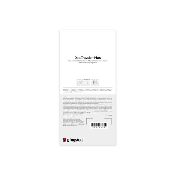 USB флеш накопичувач Kingston USB-накопичувач 1TB DataTraveler Max USB 3.2 Gen 2 Type-C Black (DTMAX/1TB) | Зображення 9