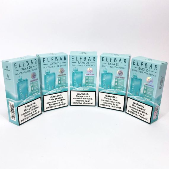 Elf Bar RAYA D1 13000 смак М'ята (Miami Mint) (ws48815-5) | Зображення 4