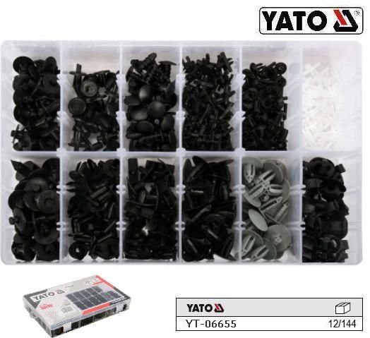 Набір кріплення обшивки салону VOLVO YATO Польща 350 штук YT-06655