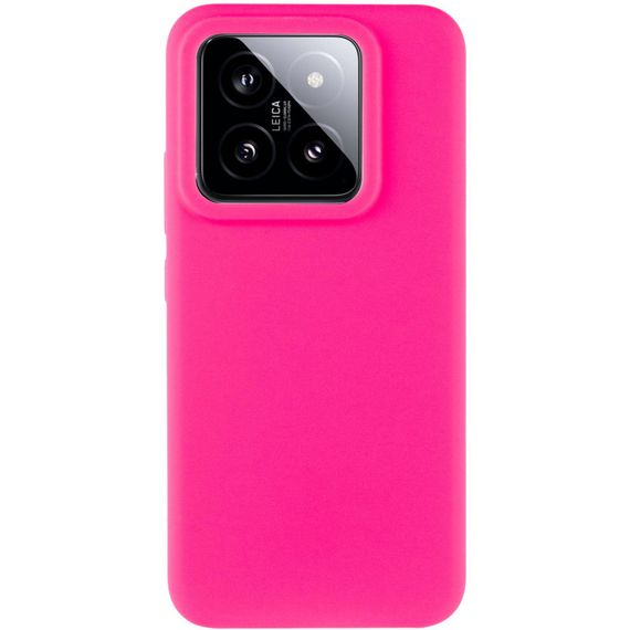 Чехол Silicone Cover Lakshmi (AAA) для Xiaomi 14 Pro Розовый / Barbie pink | Зображення 1