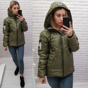 Утеплена куртка, арт.417, хакі