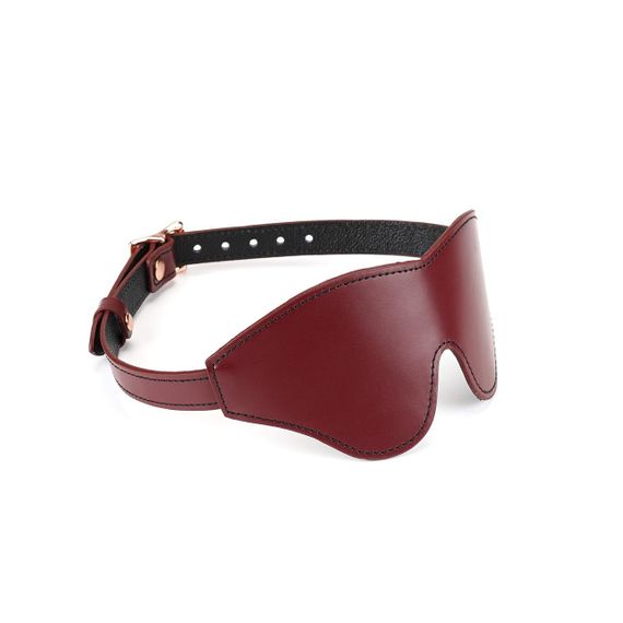 Шкіряна маска на очі Liebe Seele Wine Red Blindfold Sex Aura | Зображення 1