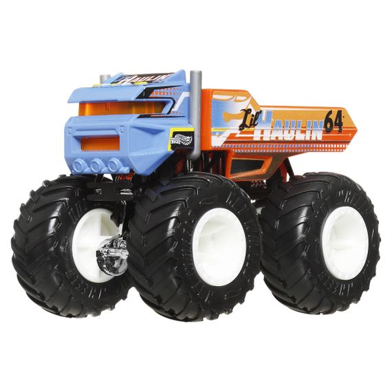 Подарунковий набір 2 монстр-траки Хот Вілс Оригінал Hot Wheels Monster Trucks Lil' Haulin Vs Totaled | Зображення 2