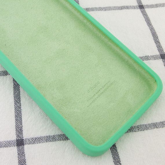 Чехол Silicone Case Square Full Camera Protective (AA) для Apple iPhone 11 (6.1") Зеленый / Spearmint | Зображення 2