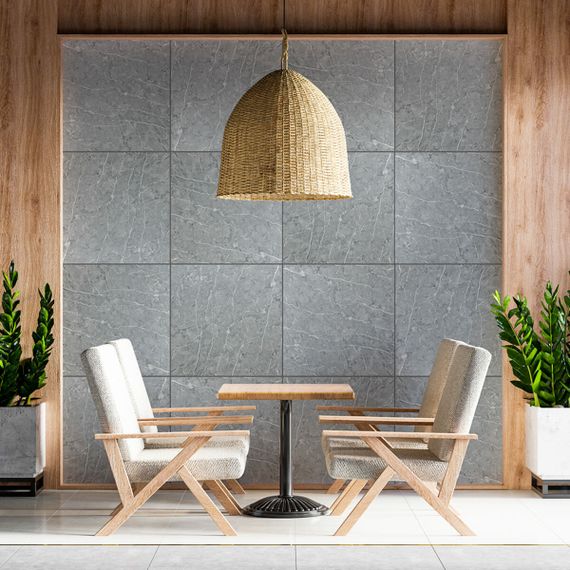 Декоративна ПВХ плита 600х600х3мм Металік мармур (S) SW-00001630 | Зображення 5