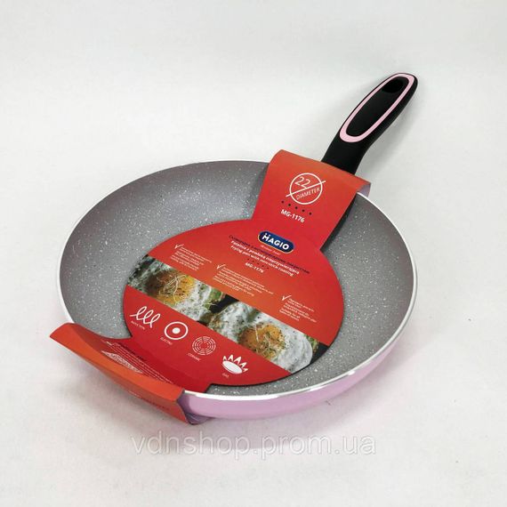 Сковороди з покриттям від пригорання, Глибока сковорода для кухні, Сковорода з алюмінієвим шаром GK-68 | Зображення 5