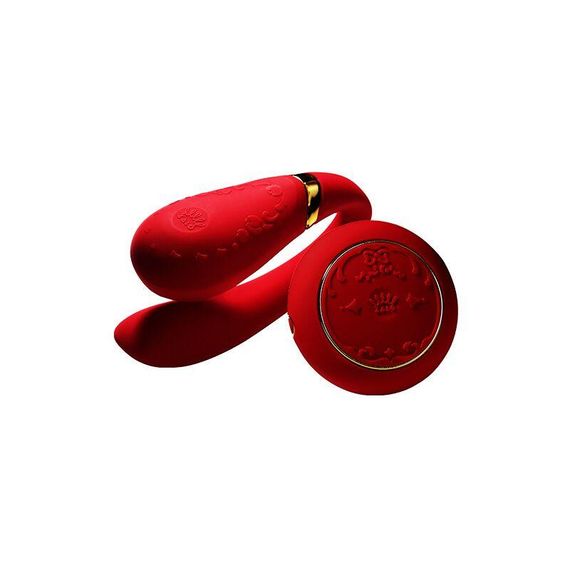 Смартвібратор для пар Zalo Fanfan set Bright Red, пульт ДК Sex Aura