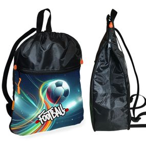 Рюкзак-мешок для школы с футбольным мячом детская сумка для обуви и спортивной одежды (01470)