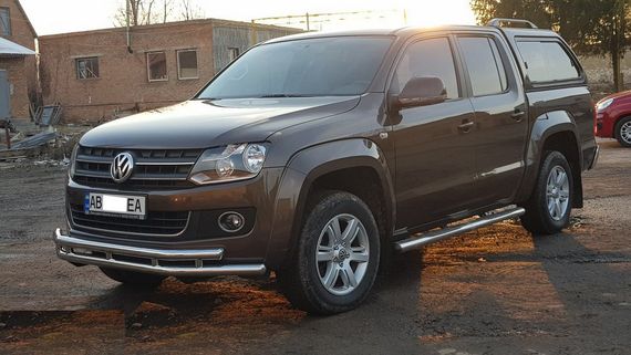 Передній захист ST018-2 (нерж) для Volkswagen Amarok 2010-2022 рр | Зображення 7