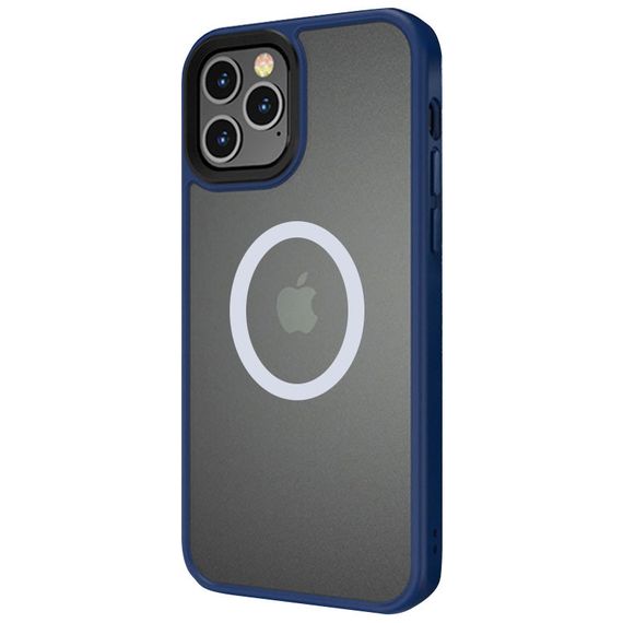 TPU+PC чохол Metal Buttons with MagSafe для Apple iPhone 13 Pro Max (6.7") TPU+PC, Синій | Зображення 1