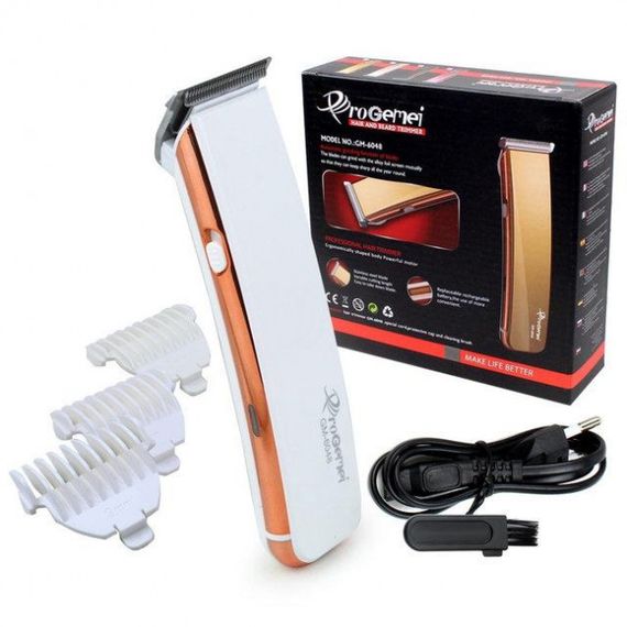 Тример бездротовий Gemei GM-6048 / Електромашинка для волосся / Машинка для стрижки KE-402 волосся бездротова | Зображення 3