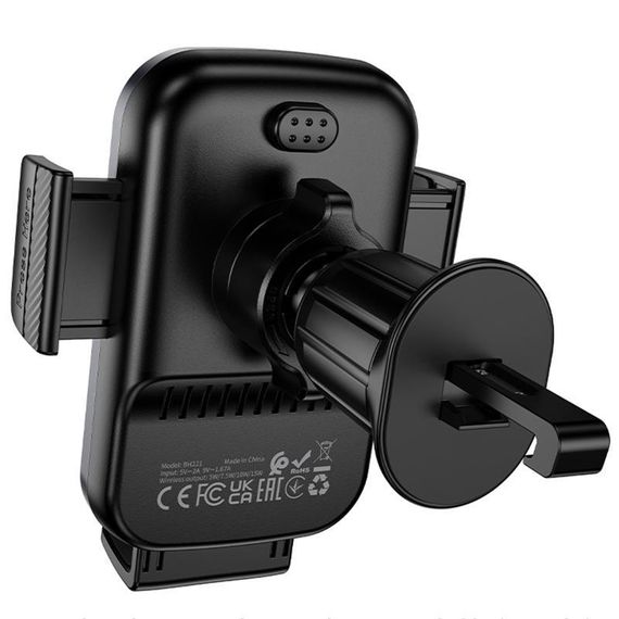Автотримач з БЗП Borofone BH221 Path 15W (air outlet) Black / Metal gray | Зображення 3