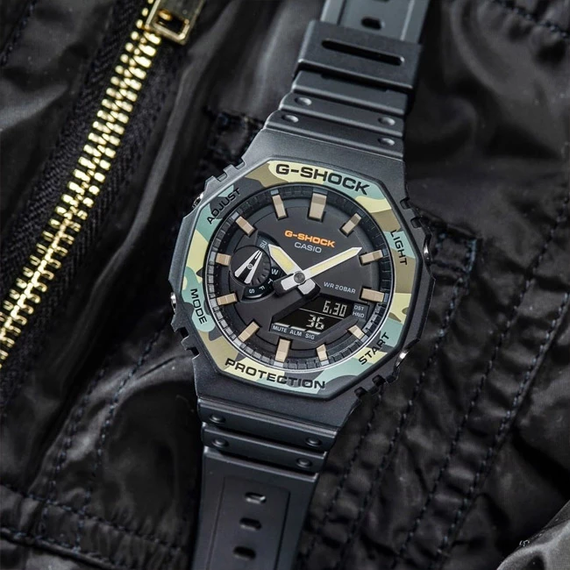 Годинники чоловічі протиударні оригінальні японські Casio G-Shock GA-2100SU-1AER з полімерним ремінцем | Зображення 2