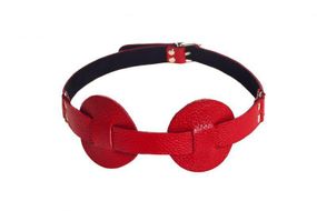 Маска SUB leather mask, Red sexstyle