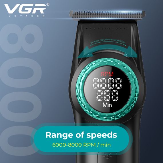 Машинка для стрижки волосся безшумна VGR V-942 (45570-V-942_567) | Зображення 4