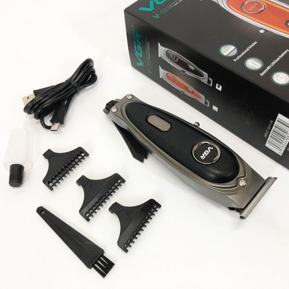 Триммер для стрижки аккумуляторный профессиональный VGR V-263, Машинка для стрижки волос и затылка ZH-58 | Зображення 2