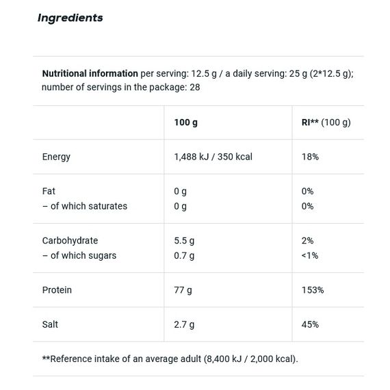 Хондропротектор (для спорта) BioTechUSA Clear Collagen Professional 350 g /28 servings/ Peach Ice Tea | Зображення 1