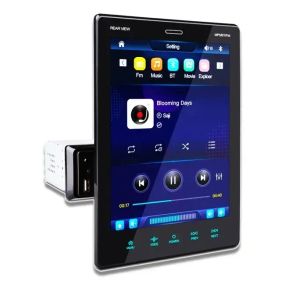 Автомагнитола 2DIN с большим выдвижным экраном 9510A, экран 9,5", Android 10, 1/16, BT, USB, сенсорная, в стиле Tesla.