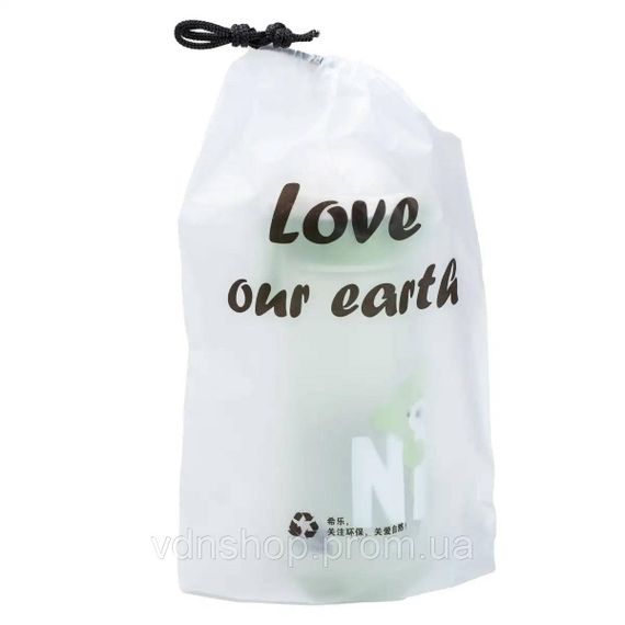 Бутылка для воды 620 мл с трубочкой Зеленая HP17300GR | Зображення 4