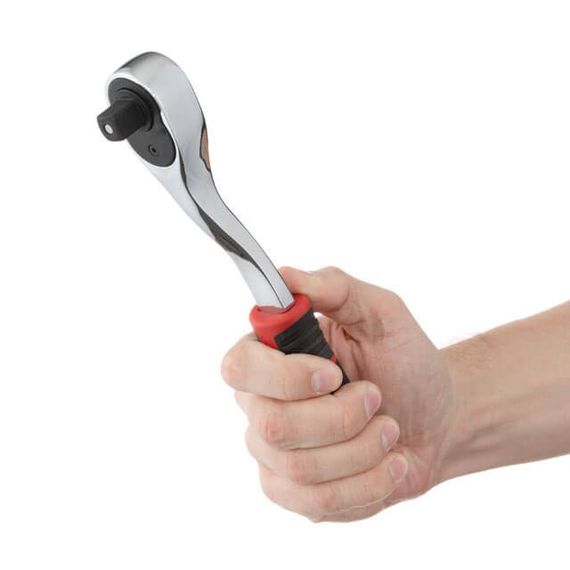 Набір головок 1/2" 10-24 мм, подовжувач, ручка з храповим механізмом 72 зуби, 12 од., Cr-V STORM INTERTOOL1 | Зображення 5