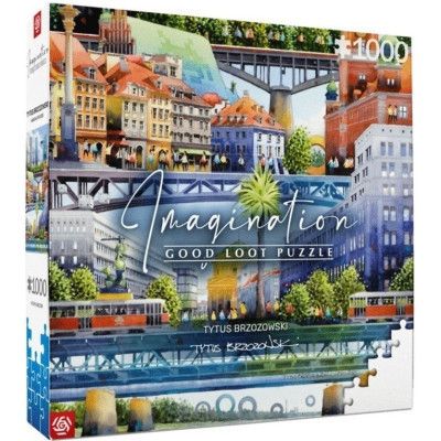 Пазл GoodLoot Imagination: Tytus Brzozowski Warsaw Bridges 1000 элементов (5908305239666) - Топ Продаж!