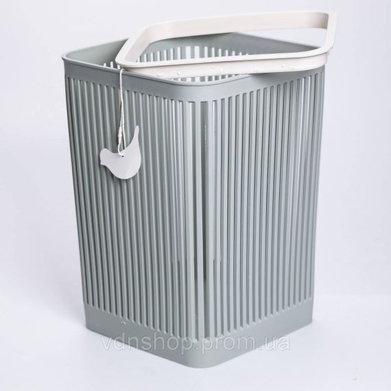 Кошик для сміття пластиковий в офіс для паперу 22×22×30 (см) кошик під сміття 8 (л) відро для сміття Зелений HP-45-9GR | Зображення 1