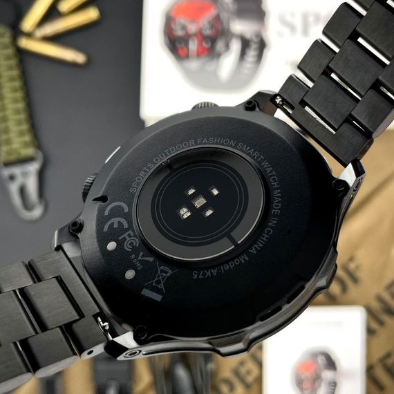 Розумний годинник Modfit Tactic Blaze Black Steel + ремінець в подарунок | Зображення 5